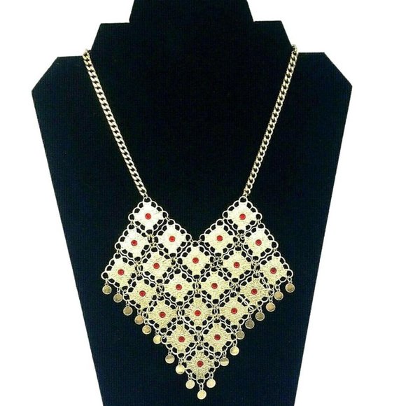 VINTAGE Gold Tone 1970s Vendome Necklace - Picture 1 of 9